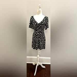 Black dress with flowers